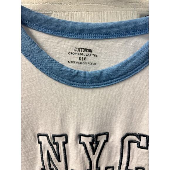 Cotton On NYC Crop Tshirt Small - Picture 2 of 3